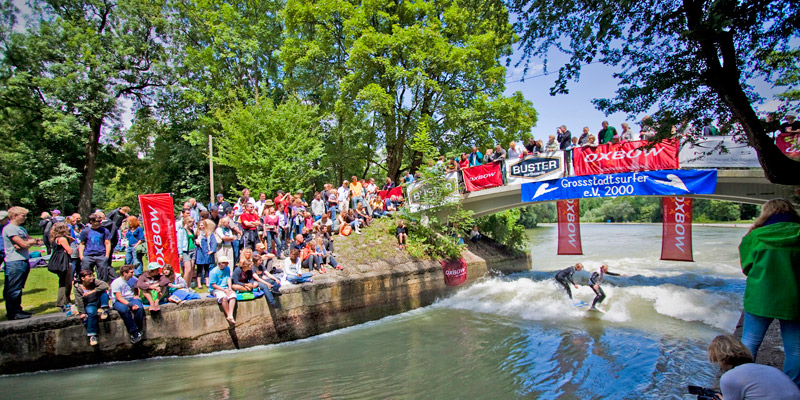 Isar Wellenreiter Floßlände München